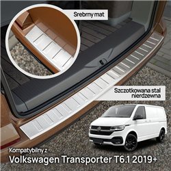Rear bumper trim for Volkswagen VW Transporter (T6.1) 2019-2023 | steel