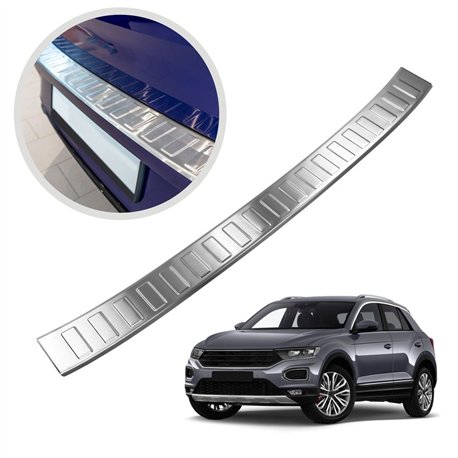 Rear bumper trim for Volkswagen VW T-Roc I (A11/D11) 5D 2017-2025 | steel