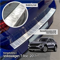 Rear bumper trim for Volkswagen VW T-Roc I (A11/D11) 5D 2017-2025 | steel