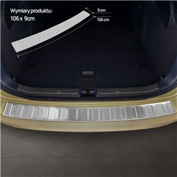 Rear bumper trim for Skoda Superb Station Wagon IV Kombi 2024- steel