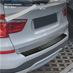 Listwa tylnego zderzaka do BMW X3 (F25) FL 2014-2017 | stal