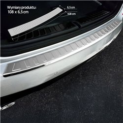 Rear bumper trim for BMW X3 (G01) PRE-FL 2017-2021 | Chrome steel Polished
