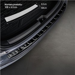 Rear bumper trim for Volkswagen VW Taigo I (CS) 2021- | steel Piano