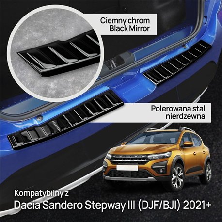 Listwa tylnego zderzaka Dacia Sandero Hatchback III Stepway 2021- | stal