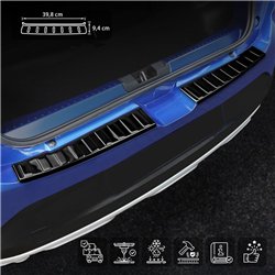 Listwa tylnego zderzaka Dacia Sandero Hatchback III Stepway 2021- | stal
