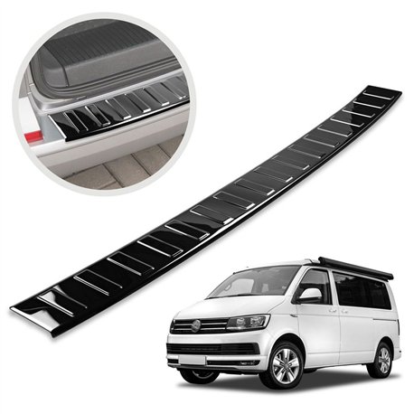 Rear bumper trim for Volkswagen VW California (T6) 2015-2019 | steel Piano