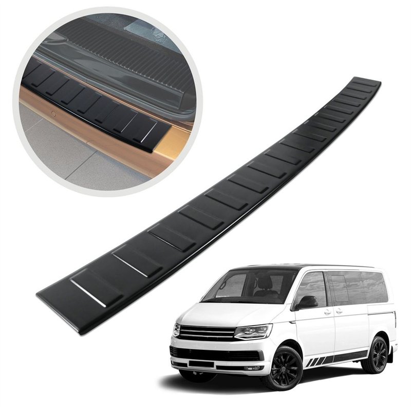 Rear bumper trim for Volkswagen VW Multivan (T6) 2015-2019 | Black steel