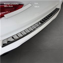 Rear bumper trim for BMW X3 (G01) PRE-FL 2017-2021 | steel Piano