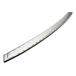 Rear bumper trim for BMW X3 (G01) PRE-FL 2017-2021 | Silver steel Brushed
