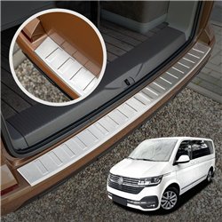 Rear bumper trim for Volkswagen VW Multivan (T6.1) 2019-2022 | Silver steel