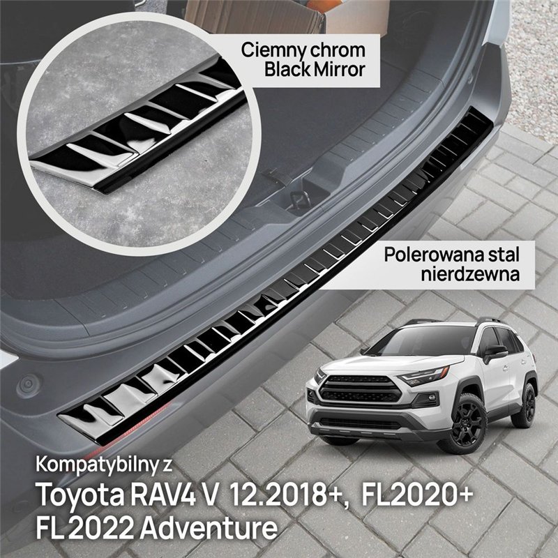 Listwa tylnego zderzaka do Toyota RAV4 V (XA50) 2019-2026 | stal