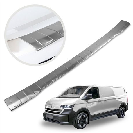 Rear bumper trim for Volkswagen VW Transporter (T7) 2025- | Silver steel