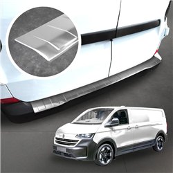 Rear bumper trim for Volkswagen VW Transporter (T7) 2025- | Silver steel