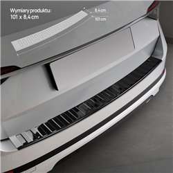 Rear bumper trim Skoda Superb Station Wagon III Kombi 2015-2023 steel Piano