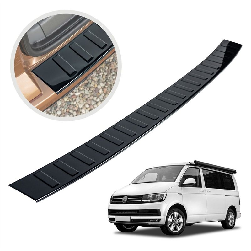 Rear bumper trim for Volkswagen VW California (T6) 2015-2019 | steel Piano