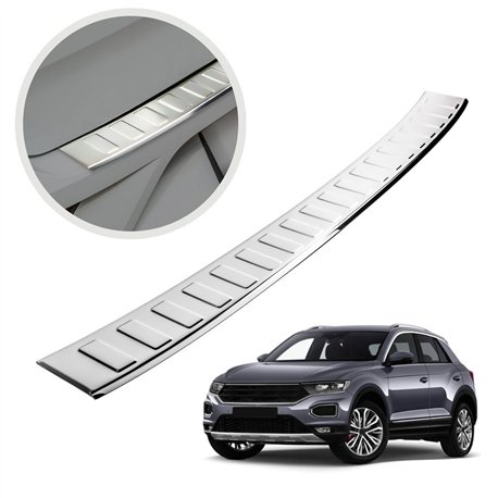 Rear bumper trim for Volkswagen VW T-Roc I (A11/D11) 5D 2017-2025 | steel