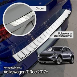 Rear bumper trim for Volkswagen VW T-Roc I (A11/D11) 5D 2017-2025 | steel