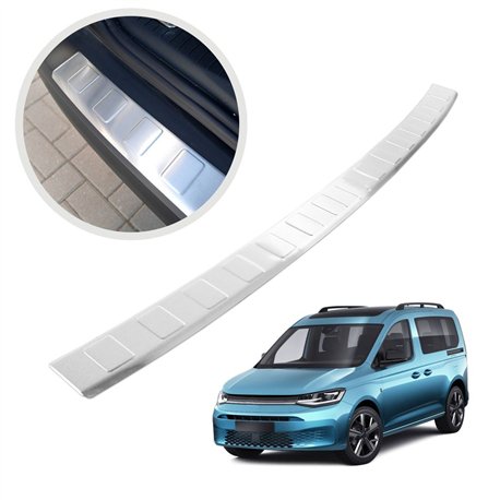Rear bumper trim for Volkswagen VW Caddy V (SB | SK) 2020- Silver steel
