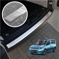 Rear bumper trim for Volkswagen VW Caddy V (SB | SK) 2020- Silver steel