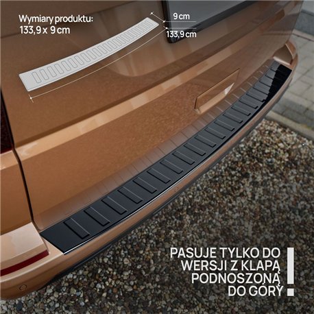Listwa tylnego zderzaka Volkswagen VW Multivan 2019-2022 | stal