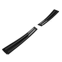 Rear bumper trim for Volvo XC40 I (X | V) 2018- Black chrome steel Piano
