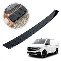Rear bumper trim for Volkswagen VW Transporter 2019-2023 | steel Piano