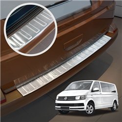 Rear bumper trim for Volkswagen VW Caravelle (T6) 2015-2019 | Silver steel