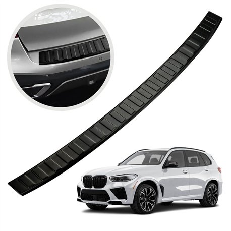 Rear bumper trim for BMW X5 (G05) M-Paket 2018- | Black steel Powder-coated