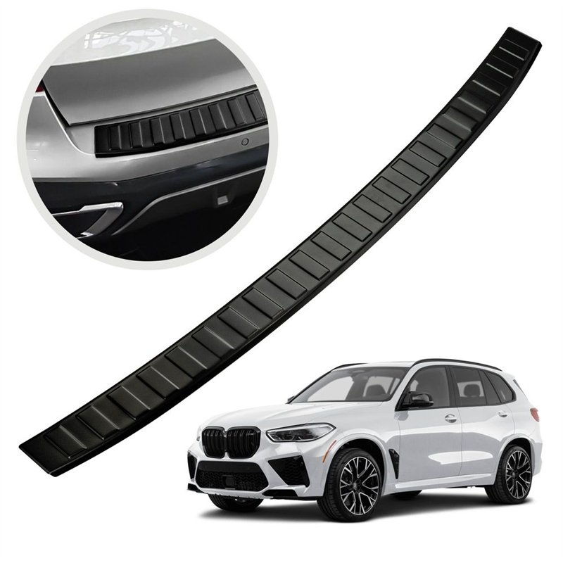 Rear bumper trim for BMW X5 (G05) M-Paket 2018- | Black steel Powder-coated