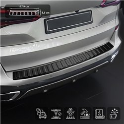 Rear bumper trim for BMW X5 (G05) M-Paket 2018- | Black steel Powder-coated