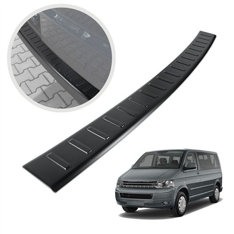 Rear bumper trim for Volkswagen VW Caravelle (T5) 2003-2015 | Black steel