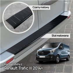 Rear bumper trim for Renault Trafic III (FG/JG) 2014- | Black steel