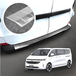 Rear bumper trim for Volkswagen VW Caravelle (T7) 2025- | Silver steel