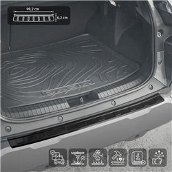 Rear bumper trim for Dacia Duster III (DJF) 2024- | steel Piano