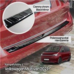 Rear bumper trim for Volkswagen VW California (T7) 2021- | steel Piano