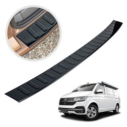 Rear bumper trim for Volkswagen VW California 2019-2024 | steel Piano