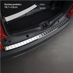 Rear bumper trim for Dacia Jogger I (DJF) 2022- | Chrome steel Polished