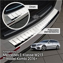 Rear bumper trim Mercedes E-Class Station Wagon S213 Kombi 2016-2023 steel