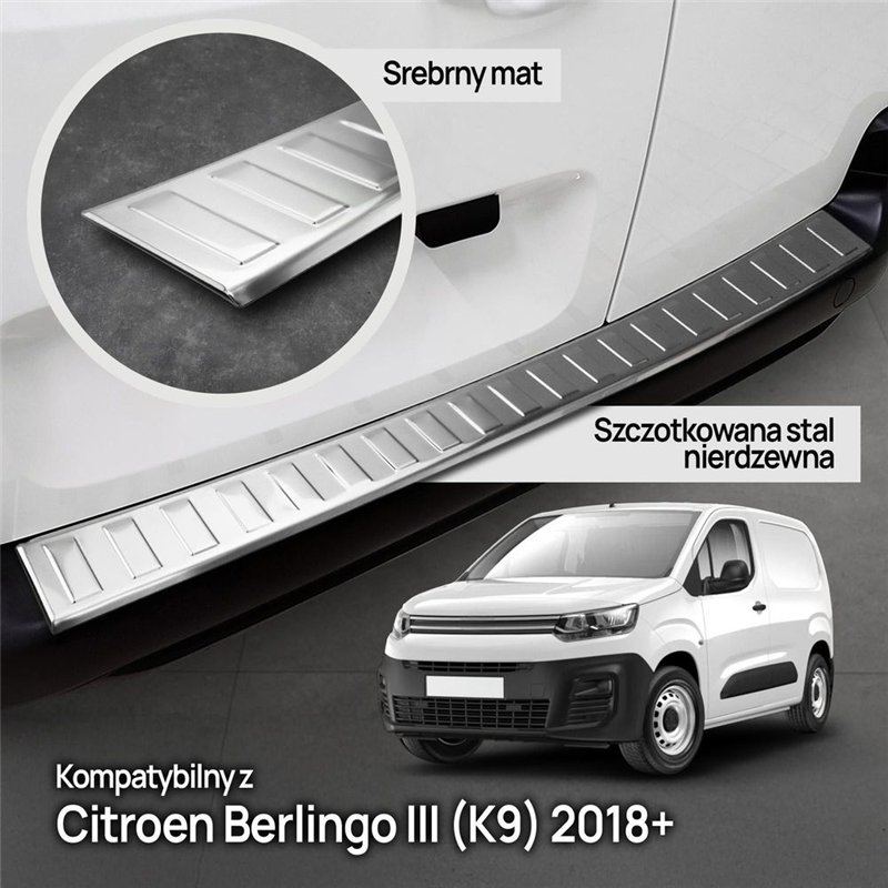 Listwa tylnego zderzaka do Citroen Berlingo III (K9) 2018- | stal