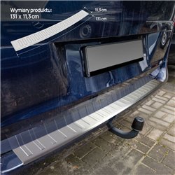 Rear bumper trim for Mercedes V-Class (W447) 2014- | Silver steel Brushed