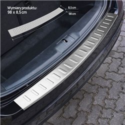 Rear bumper trim for SEAT Alhambra II (7N) 2010-2022 | Silver steel Brushed