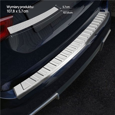 Listwa tylnego zderzaka do BMW iX3 (G08) 2021- | Srebrny stal