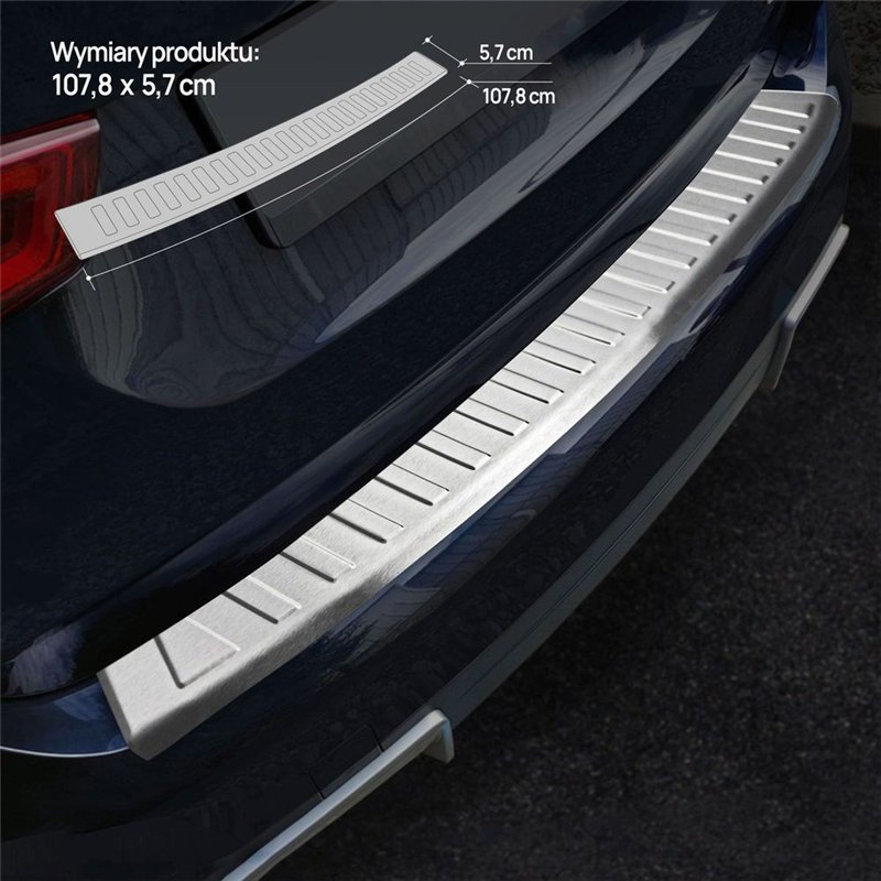 Listwa tylnego zderzaka do BMW iX3 (G08) 2021- | Srebrny stal