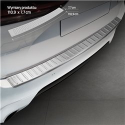 Rear bumper trim for Mazda CX-60 I (KH) 2022- | Silver steel Brushed