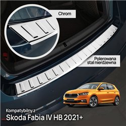 Listwa tylnego zderzaka Skoda Fabia Hatchback IV 5D 2021- | stal
