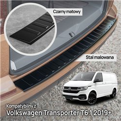 Rear bumper trim for Volkswagen VW Transporter (T6.1) 2019-2023 | steel