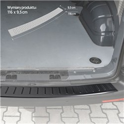 Rear bumper trim for Volkswagen VW California (T5) 2003-2015 | Black steel