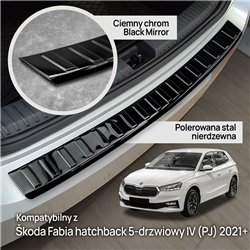 Listwa tylnego zderzaka Skoda Fabia Hatchback IV 5D 2021- | stal
