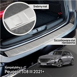 Listwa tylnego zderzaka do Peugeot 308 SW Kombi III 2022- stal
