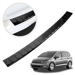 Rear bumper trim for Volkswagen VW Touran II (5T) 2015- | steel Piano